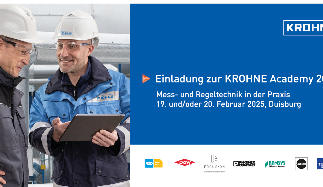 Einladung zur KROHNE Academy im Februar 2025